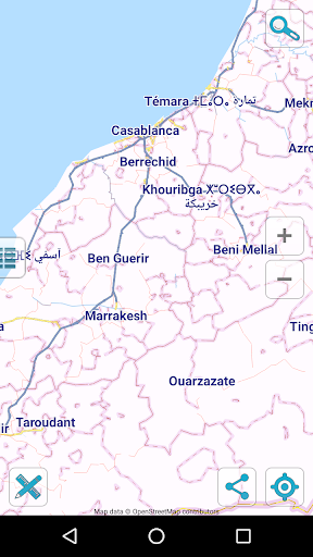 Android application Map of Morocco offline screenshort
