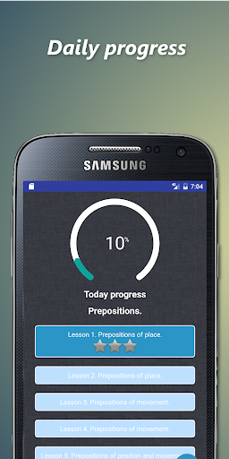 Android application English grammar for practice screenshort