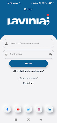 Android application Lavinia screenshort