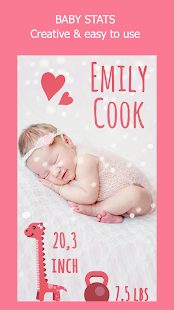 Baby Story Tracker Milestone Sticker Photo Editor