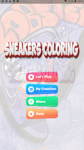 Game coloring sneakers