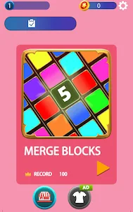Merge blocks number games