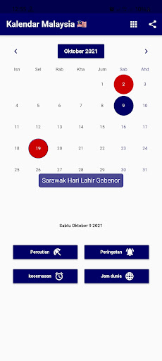 Android application Kalendar Malaysia 2024 screenshort