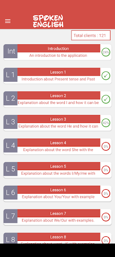 Android application Spoken English via Tamil screenshort
