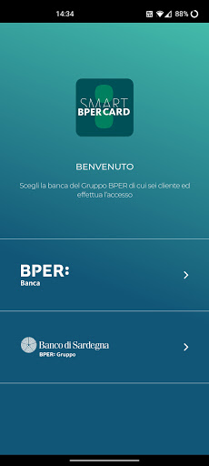 Android application Smart BPER Card screenshort
