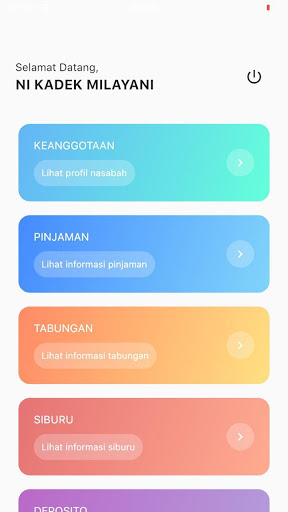 Android application CHM Anggota screenshort