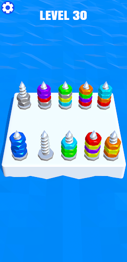 Sort Screw and nuts & bolts 3D Screen 3