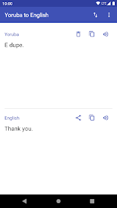 English to Yoruba Translator