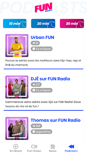 Fun Radio BE Screen 2