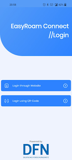 Android application easyroam screenshort
