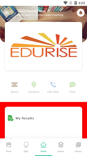 Edurise Career Coaching Screen 2