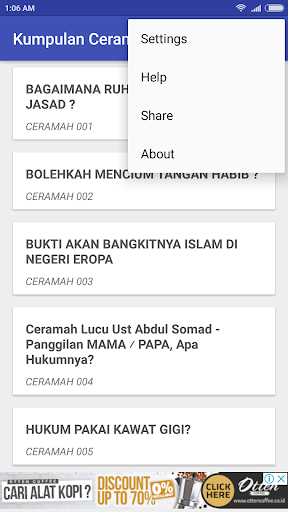 Ceramah Ustad Abdul Somad, Lc. Screen 3