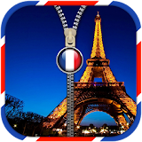 Paris Zipper Lock Screen icon