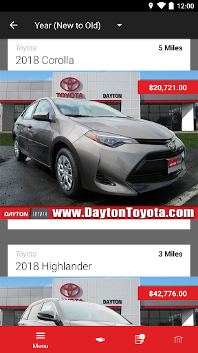 Dayton Toyota MLink Screen 3