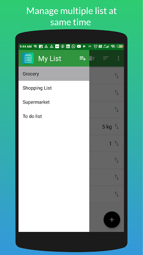 Shopping List - Grocery