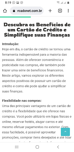 Melhor Cartão de Crédito Screen 2