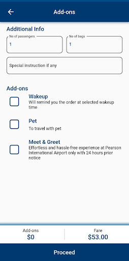 Aerofleet Cab Services Screen 2