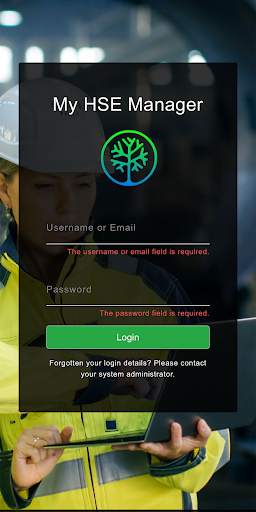 My HSE Manager Screen 2