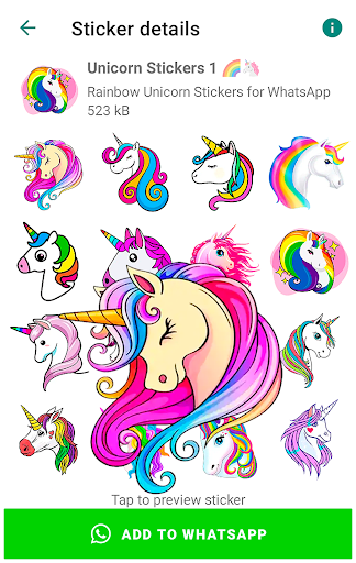 Unicorn Stickers for WhatsApp