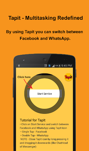 Android application TapIt screenshort