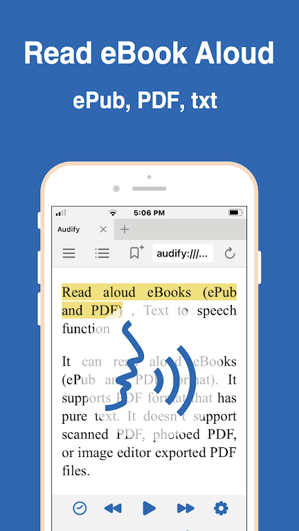 Audify read aloud web browser MOD APK 01