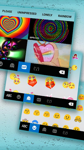 Cyan Phone X Keyboard Theme Screenshot 4 - AppWisp.com