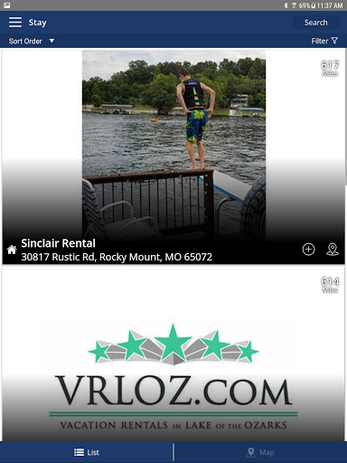 Screenshot of Visit Lake of the Ozarks