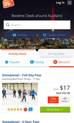 Android application Bookme screenshort