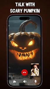 Scary Pumpkin Video Call You