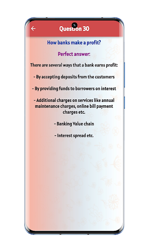 Android application bank interview questions screenshort