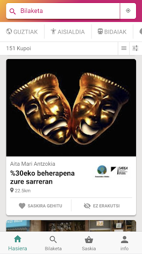Pack Gazte-txartela Screen 2