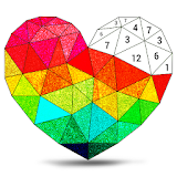 Poly Art Glitter: Color by Number, Coloring Puzzle icon