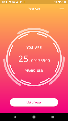 Android application Age Pal screenshort
