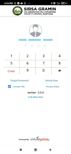 Android application Sirsa Gramin Bank screenshort