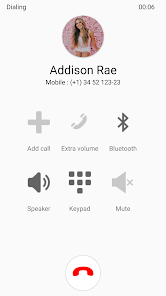 Captura de Pantalla 3 Addison Rae Video Call Simulat android