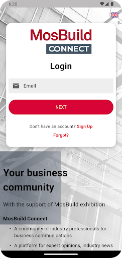 Android application MosBuild Connect screenshort