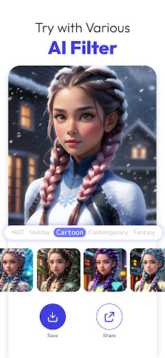 Screenshot of YouCam AI Pro: Art Generator