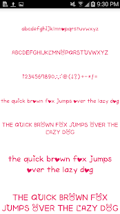 Color Fonts for FlipFont Screenshot