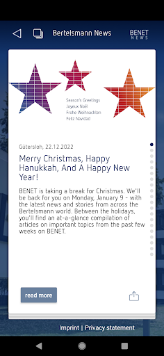 Android application Bertelsmann News screenshort