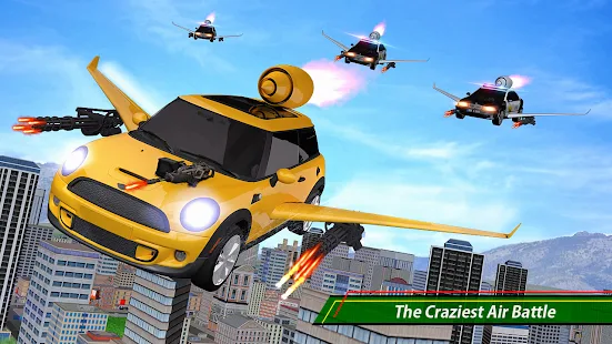 Flying Car Shooting 3D Games