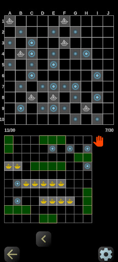 Android application ze BattleShip 10x10 screenshort