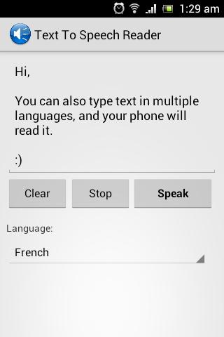 Text To Speech Reader Screen 2