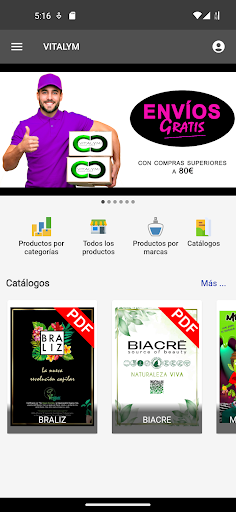 Android application VITALYM GROUP screenshort