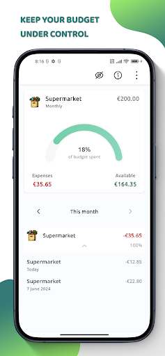 Budget, expense manager Screen 3