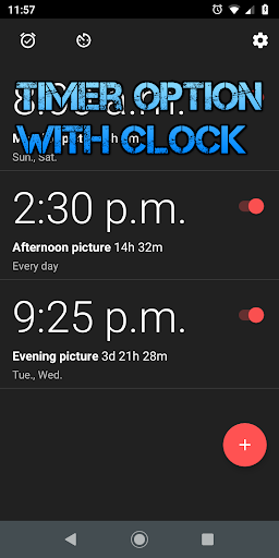 Android application Timer Camera screenshort