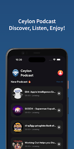 Android application Ceylon Podcast screenshort