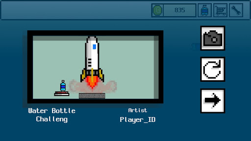 Android application Pixel Bottle Flip screenshort
