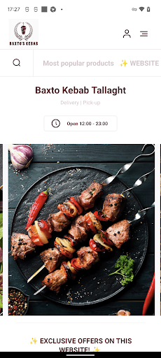Android application Baxto's Kebab Tallaght screenshort