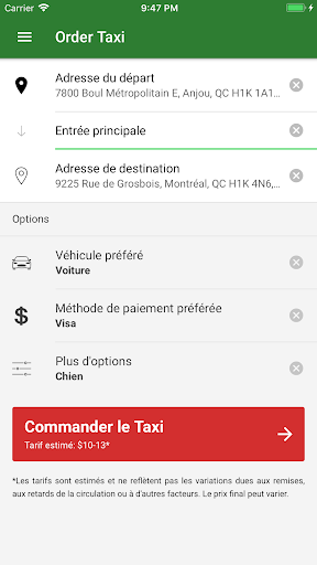 Taxi Coop Est Screen 2