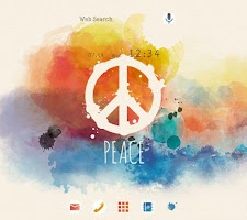 screenshot of Peace Sign Theme +HOME